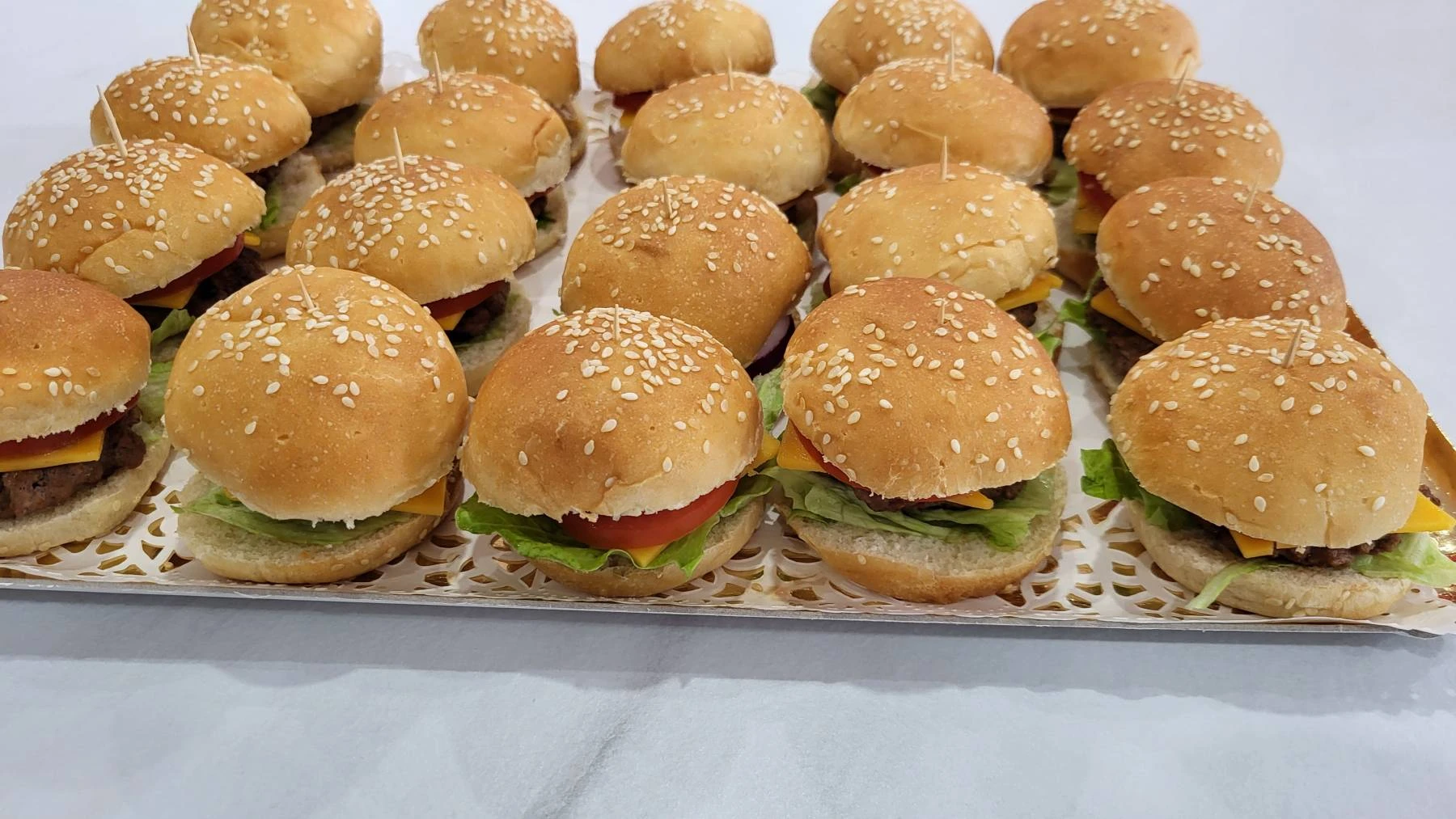 Plateau mini burgers / navettes
